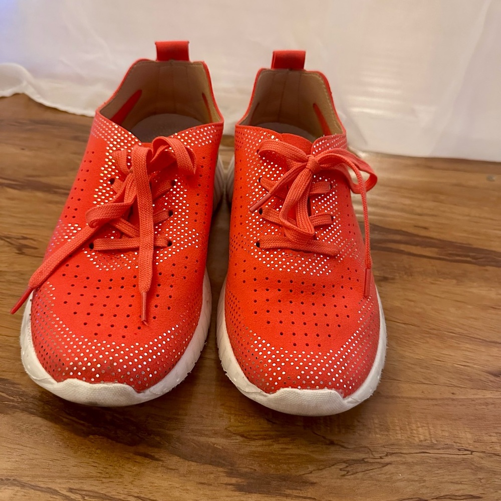 Bright Coral Athletic Sneakers